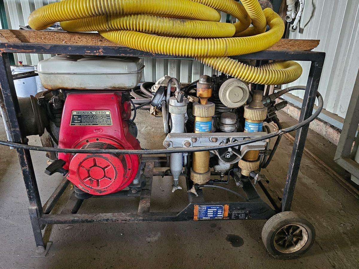 Used DIVING COMPRESSOR WITH CYLINDER