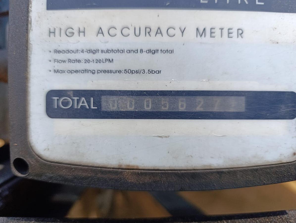 Used HEAVY DUTY 2500 LITRE DIESEL BOWSER TRAILER WITH PUMP & METER- USED CONDITION