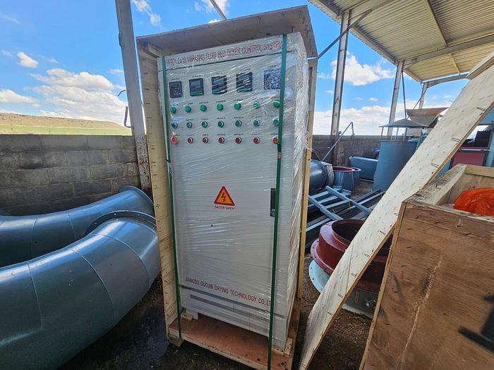 Used COMPLETE (BRAND NEW) 2024 VIBRATING FLUID BED DRYER UNIT, WITH FANS, OVEN, VIBRATORS, DUCTING, CYCLONES, CONTROL PANELS, SCREW FEEDERS, GEARBOXES & MOTORS