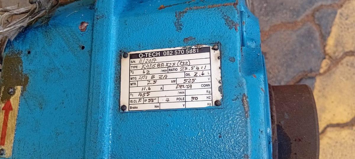Used 7,5 KW MOTORISED GEARBOX (USED)
