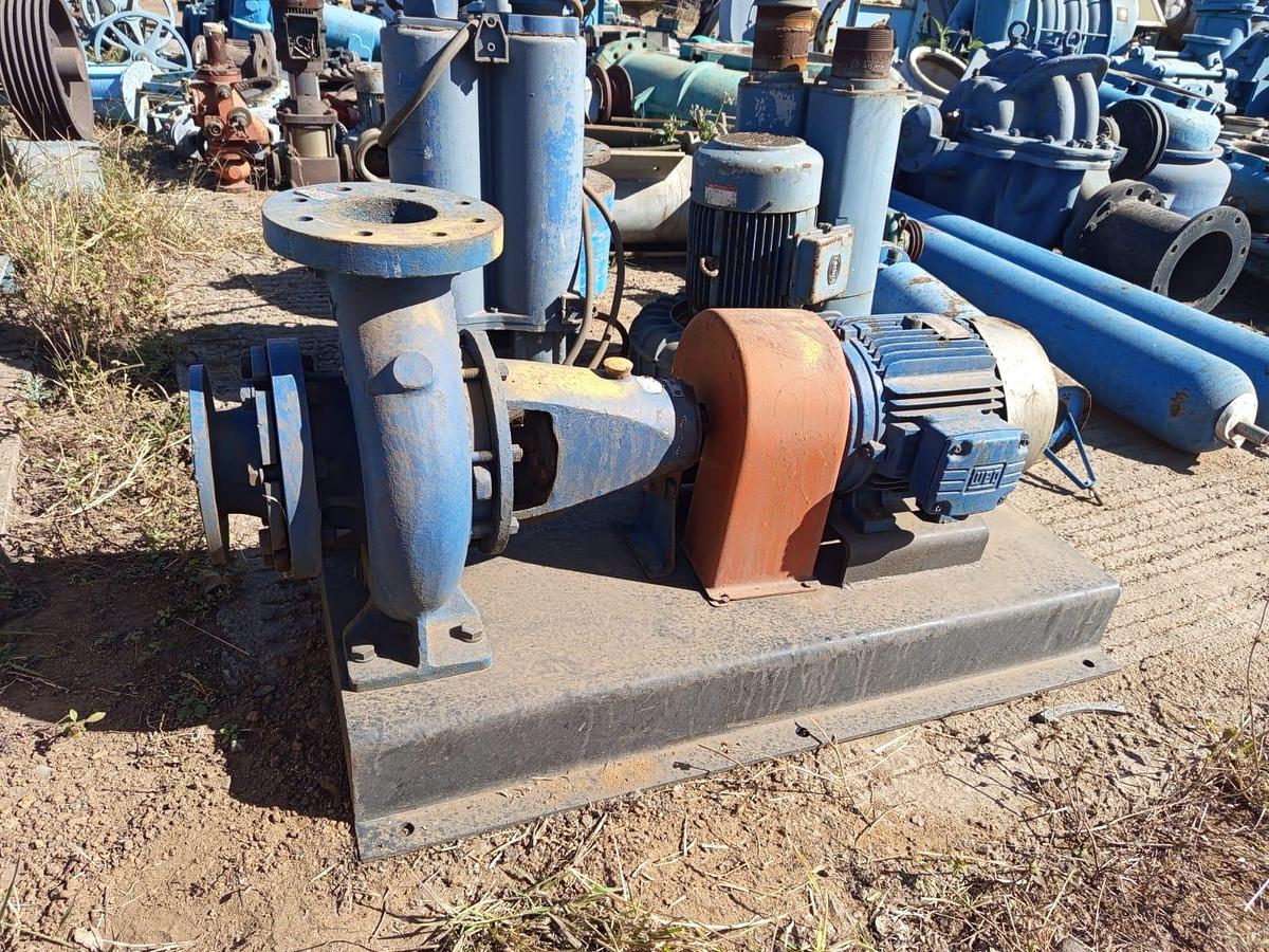 Used WEG 4X4 PUMP ON PLATFORM WITH ELECGRIC MOTOR