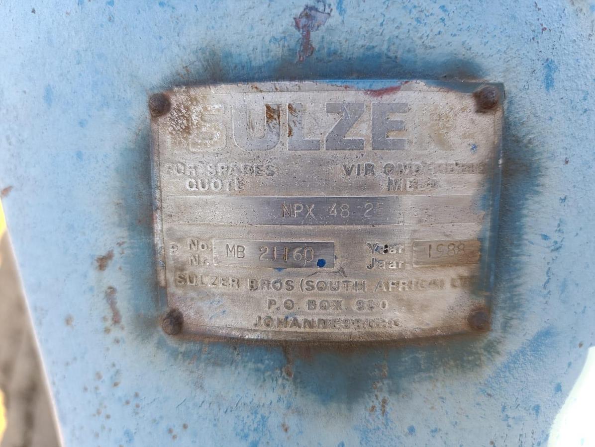 Used SULZER 10X10 PUMP