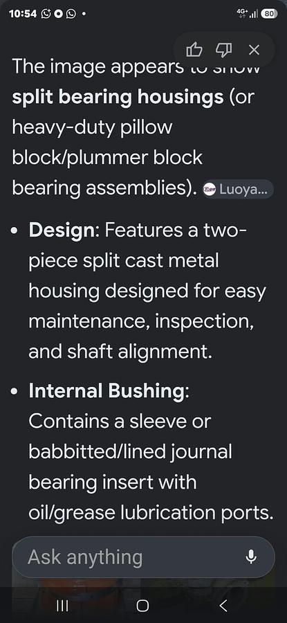 Used SPLIT BEARING HOUSINGS
