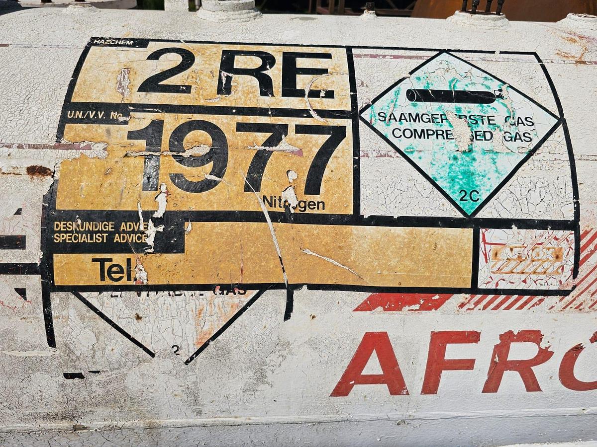 Used 1500 LITER AFROX NITROGEN TANK