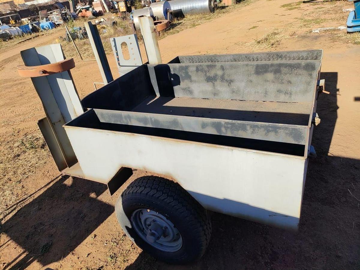 Used TRAILER WITH 2 FIRE EXTINGUISHER HOLDERS