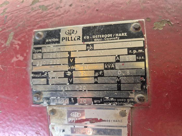 Used ANTON PILLER 10KW VIBRATING MOTOR