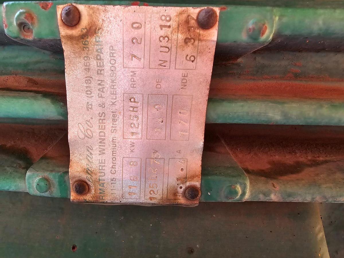 Used 116.8 KW ELECRIC MOTOR