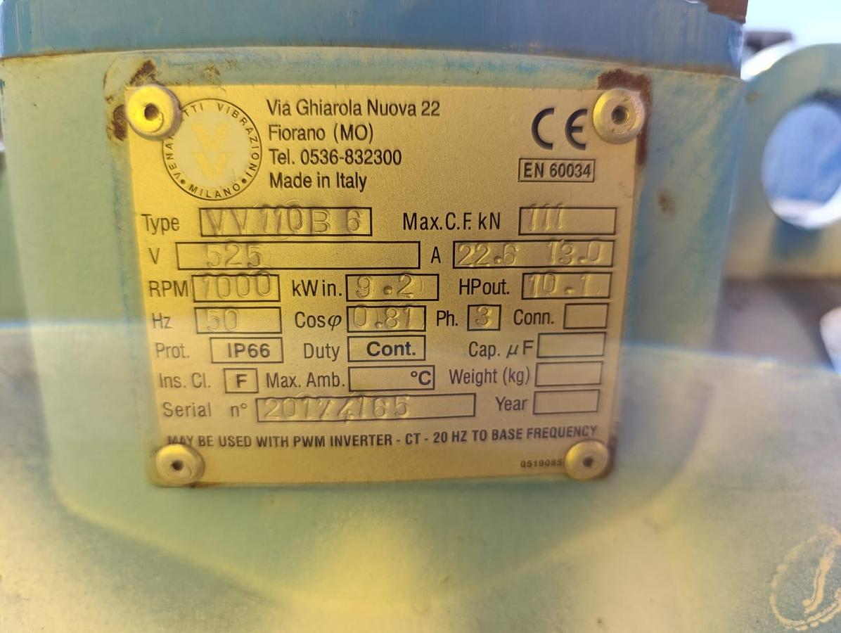 Used ELECTRIC MOTOR 9.2KW