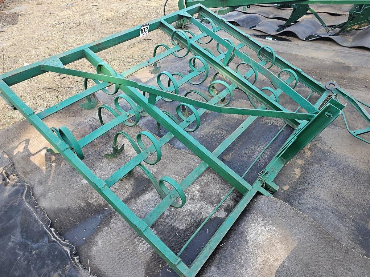 Used SPRING TOOTH HARROW WITH 16 RIPPER TEETH