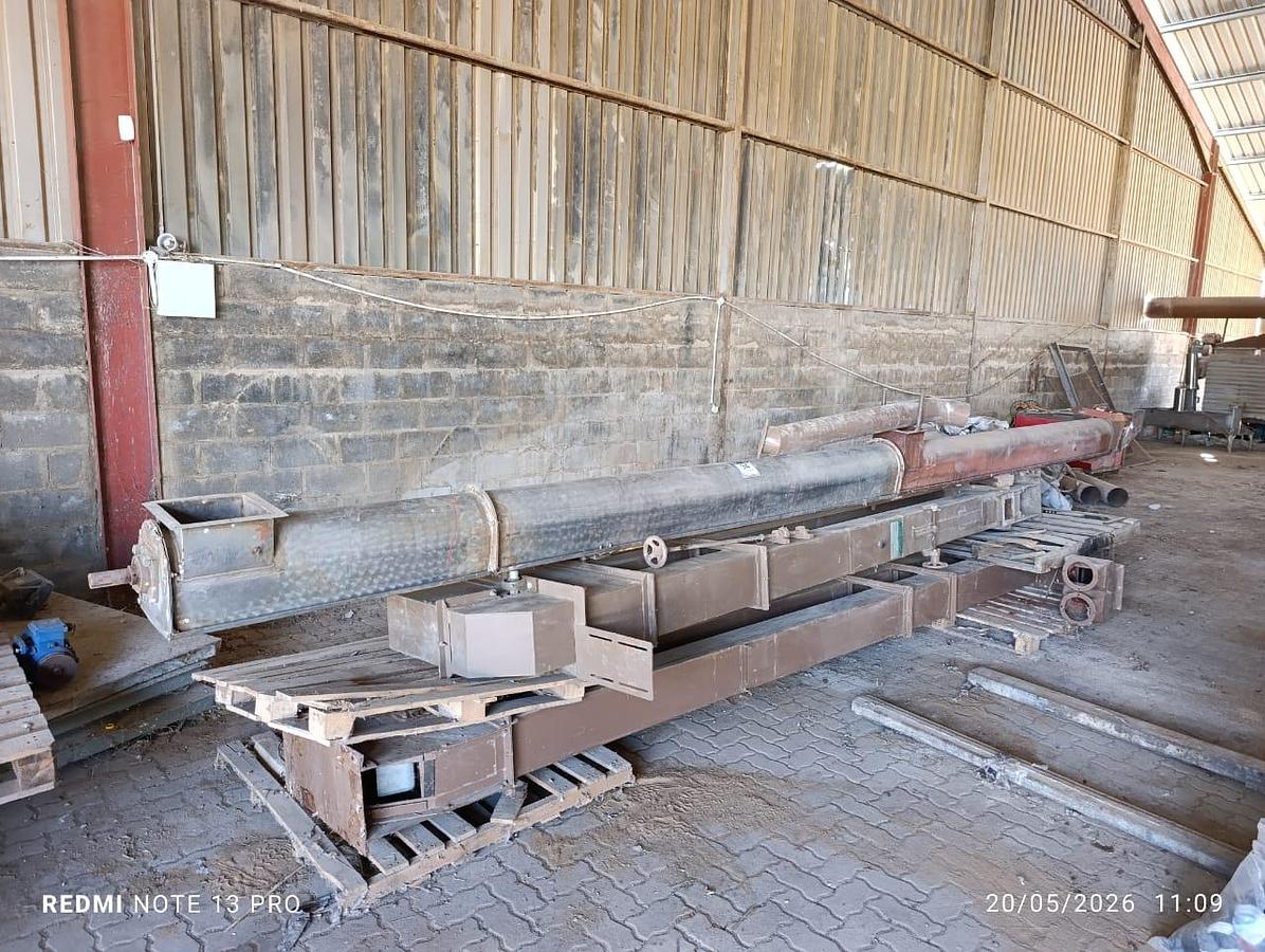 Used SCREW CLASSIFER CONVEYOR & ELECTRIC MOTOR (BUCKET ELEVATOR BELOW IS NOT INCLUDED)