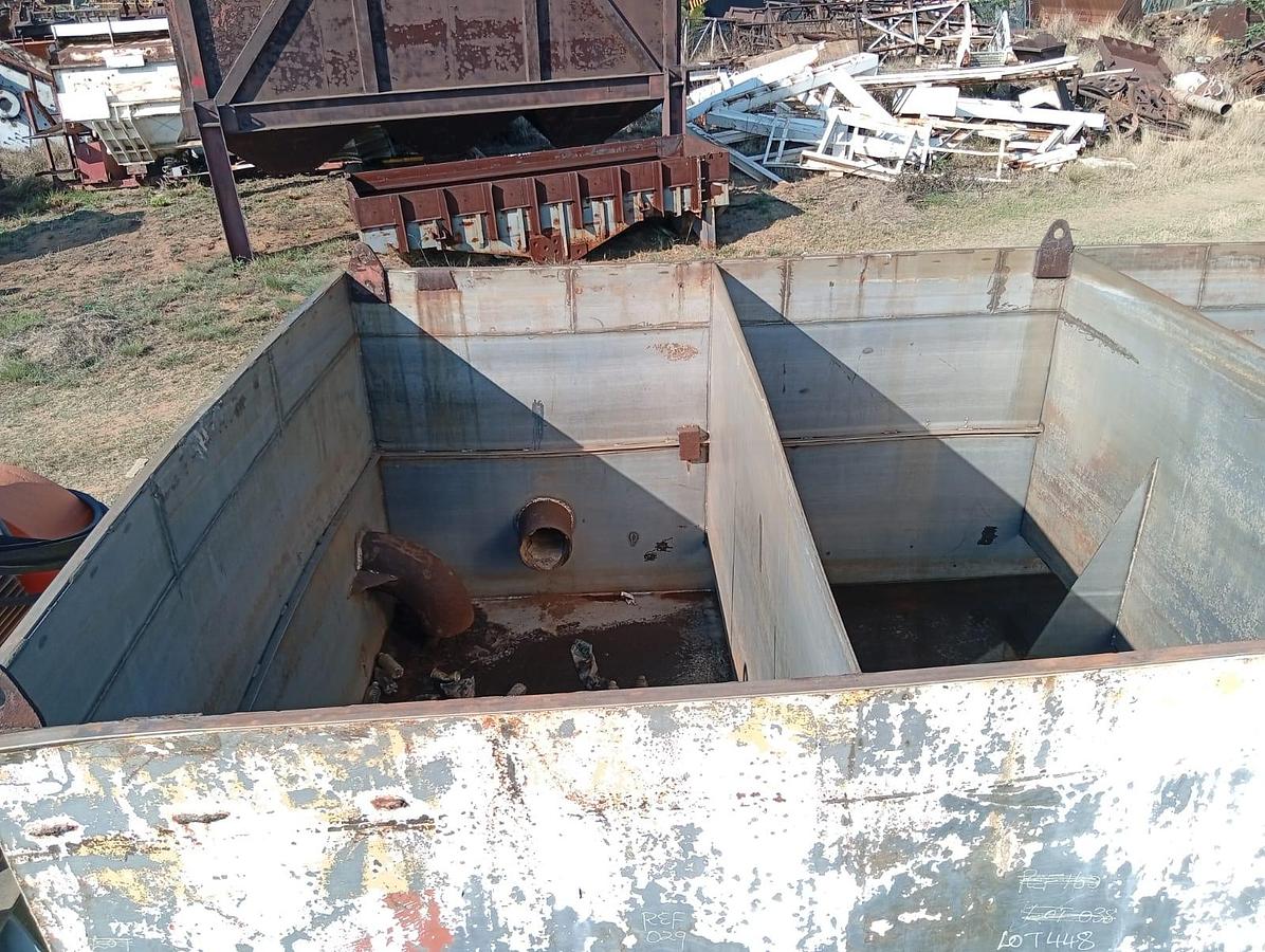 Used BOX STORAGE TANK WITH 132KW INDUCTION MOTOR