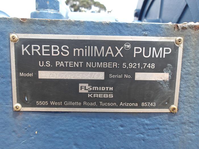 Used KREBS MILLMAX MM250-010 PUMP (NOT TESTED)