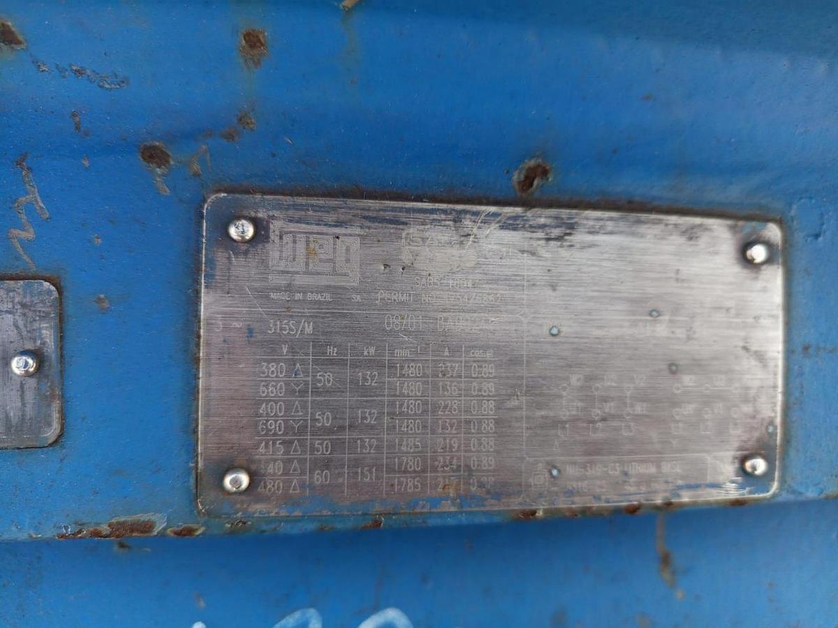 Used 132 KW INDUCTION MOTOR - USED CONDITION