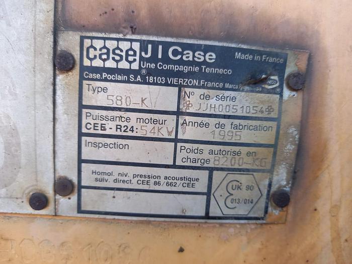 Used CASE 580-K TLB (STRIPPED) (NON-RUNNER)