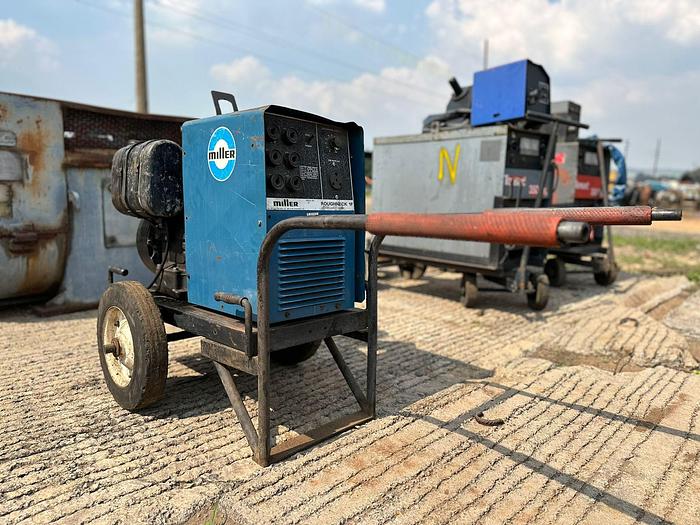Used MILLER 12 HP KOHLER PETROL WELDER ON TROLLY (NOT TESTED)