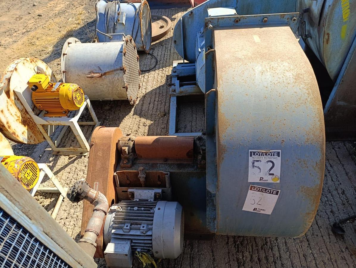 Used INDUSTRIAL FAN WITH ELECTRIC MOTOR 5.5KW