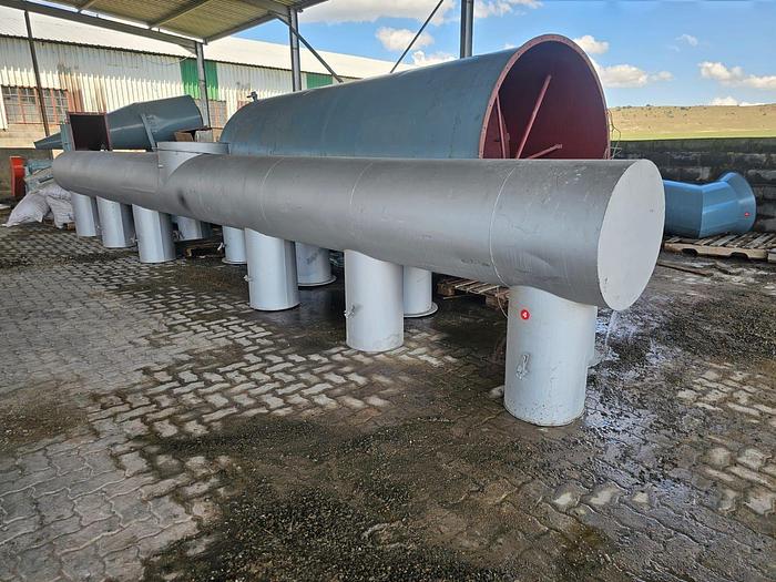 Used COMPLETE (BRAND NEW) 2024 VIBRATING FLUID BED DRYER UNIT, WITH FANS, OVEN, VIBRATORS, DUCTING, CYCLONES, CONTROL PANELS, SCREW FEEDERS, GEARBOXES & MOTORS