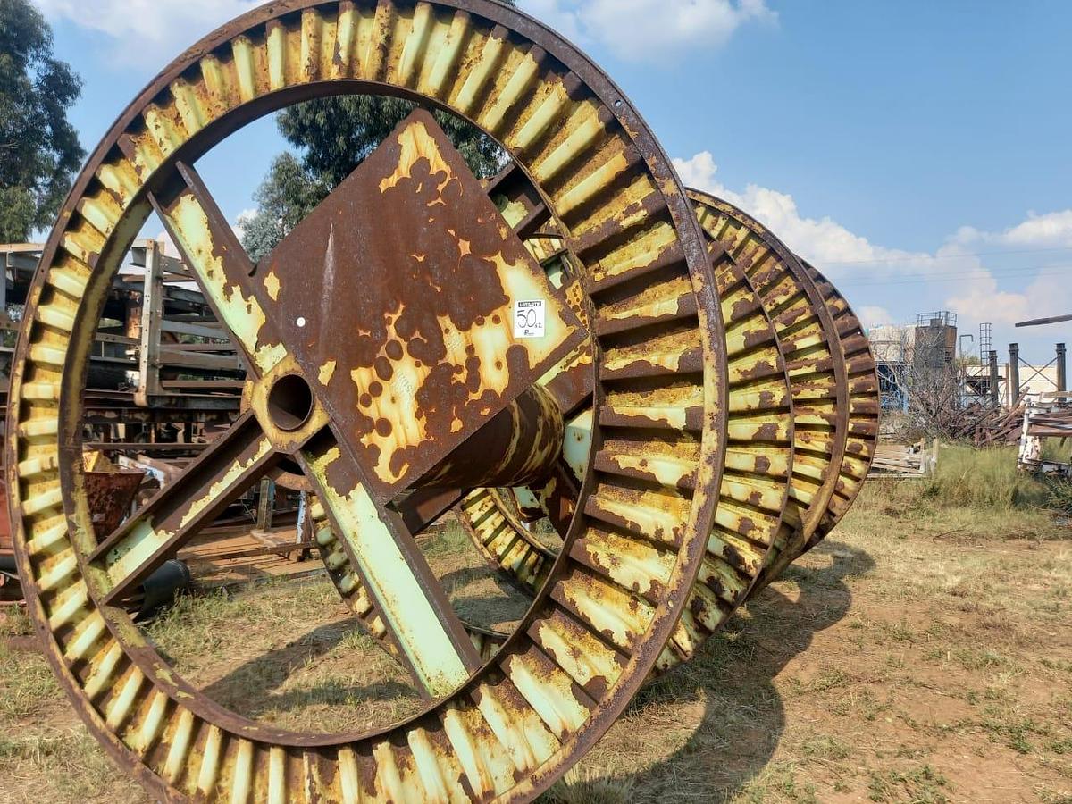 Used STEEL CABLE & CONVEYOR BELT REELS
