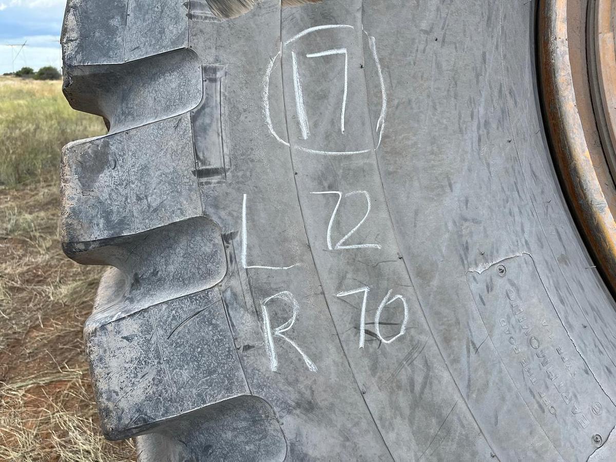 Used MIXED BRIDGESTONE EARTHMOVING TYRES - USED CONDITION