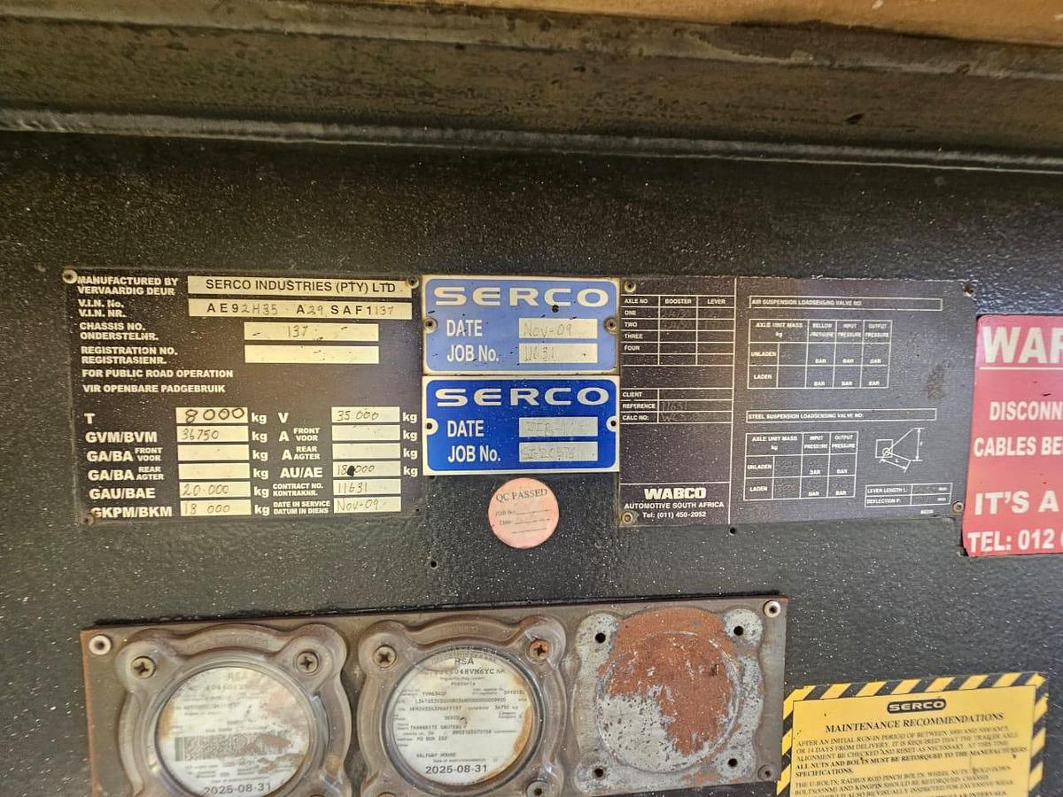 Used INSULATED TRUCK TRAILER - OPERATIONAL - WITH NATIS - TRUCK NOT INCLUDED