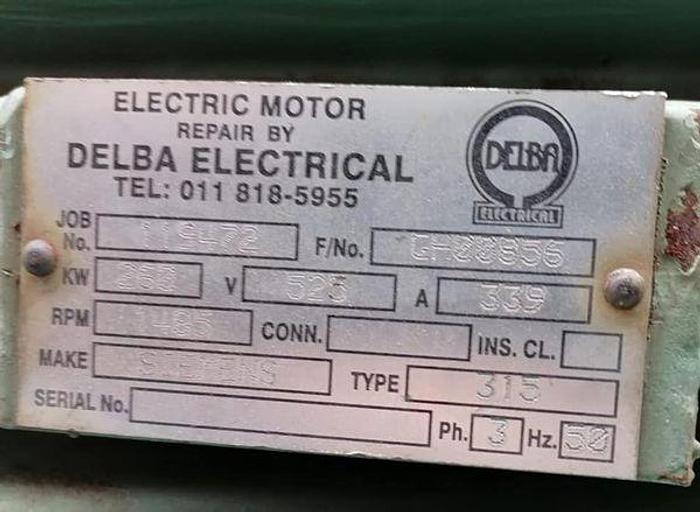 Used Delba Electric Motor 260KW