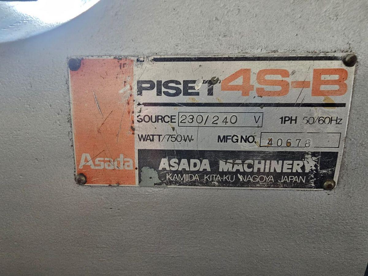 Used ASADA PISET 4S-B THREADING MACHINE WITH ATTACHMENTS