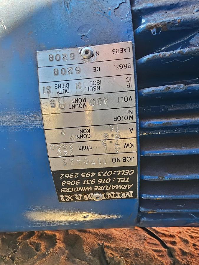 Used 8/6 PUMP WITH ELECTRIC MOTOR & FRAME (USED)