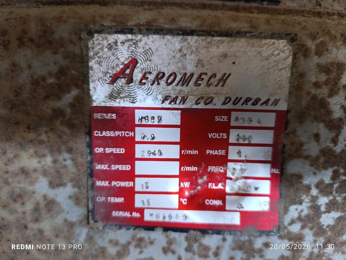 Used 15 KW AEROMECH FAN