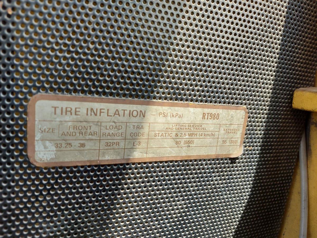 Used GROVE RT980 SWL 80 TON MOBILE CRANE