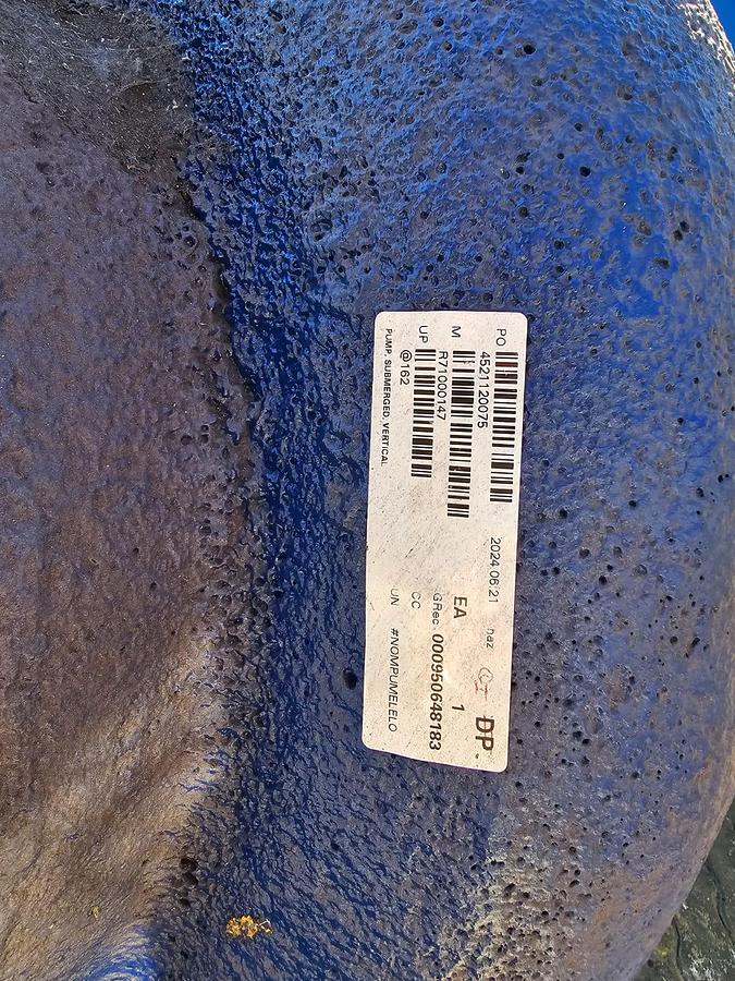 Used 8/6 PUMP WITH ELECTRIC MOTOR & FRAME (USED)