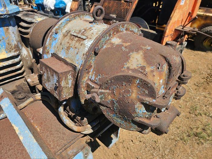 Used SINGLE DRUM WINCH WITH RADICON GEARBOX AND 13 KW ELECTRIC MOTOR