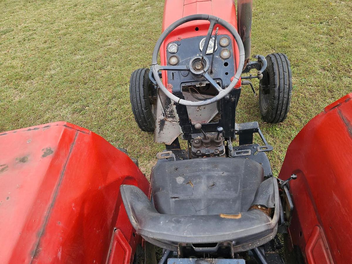 Used MASSEY FURGESON TRACTOR WITH SLASHER - OPERATIONAL