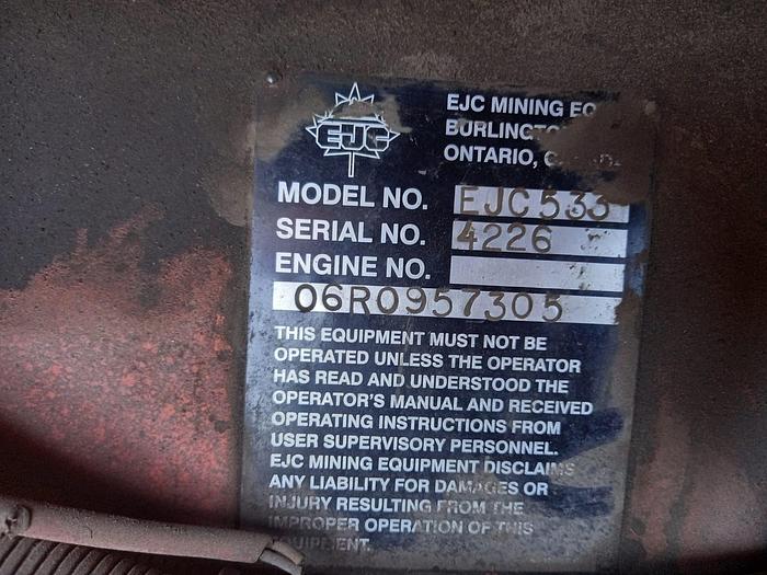 Used SANDVIK EJC 533 UNDERGROUND DUMPER (RUNNER)