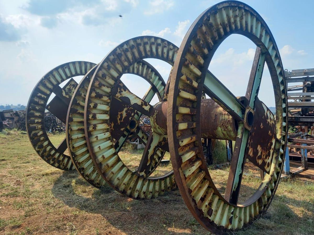 Used STEEL CABLE & CONVEYOR BELT REELS