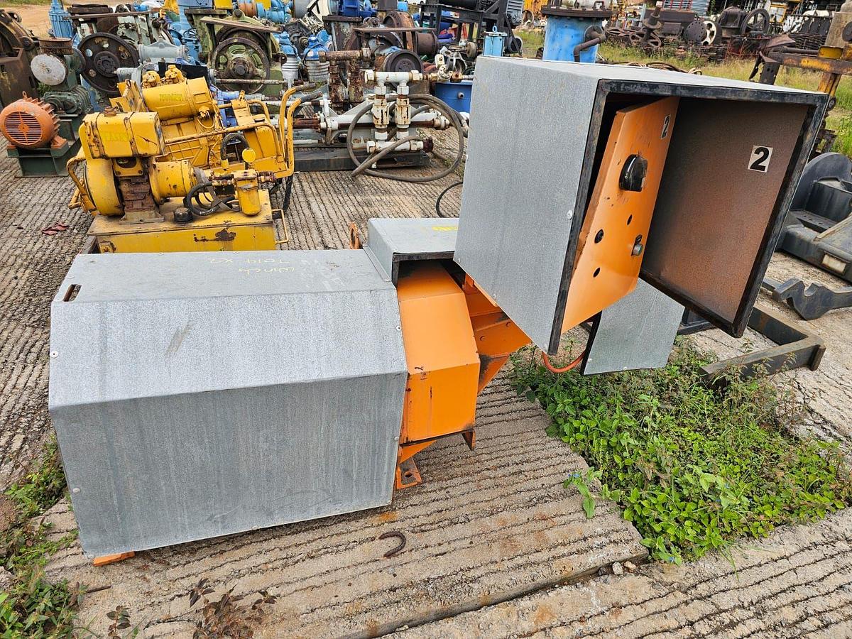 Used DYMOT GEARBOX WITH ELECTRIC MOTOR IN ENCLOSURE AND ELECTRIC BOX