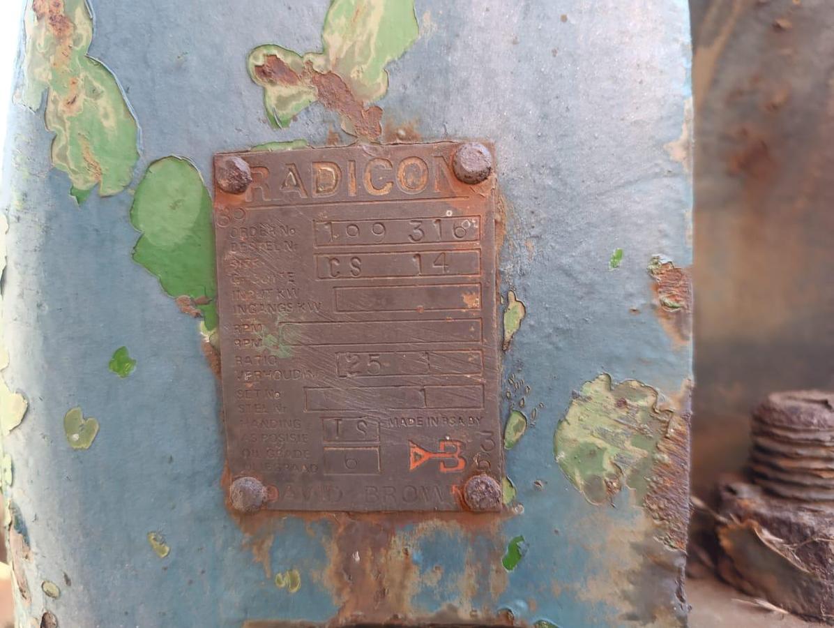 Used RADICON GEARBOX