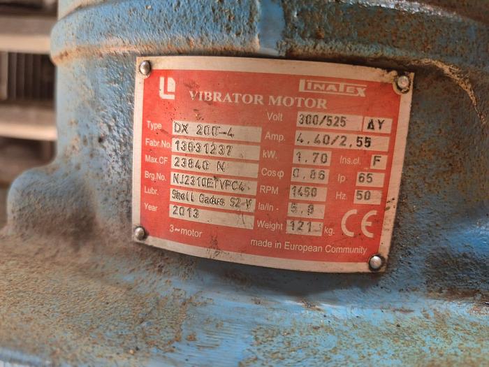 Used LINATEX 1.7KW VIBRATING MOTOR