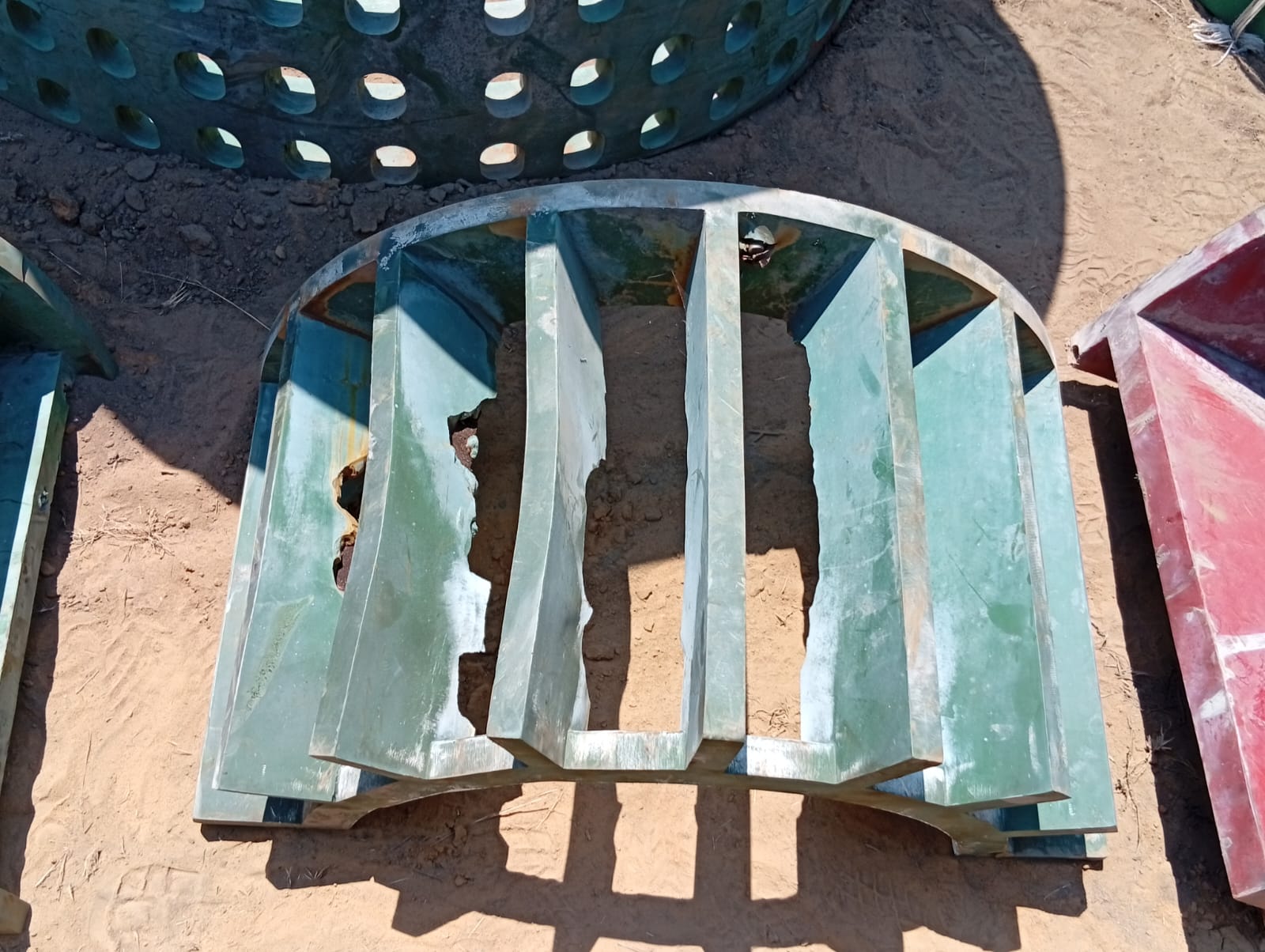 Used LINED STEEL STATOR DIFFUSER SEGMENT