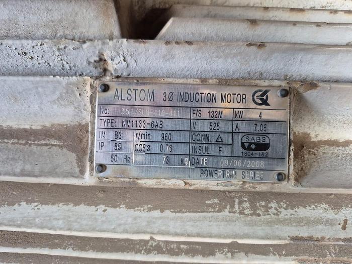 Used ALSTOM 4KW INDUCTION MOTOR