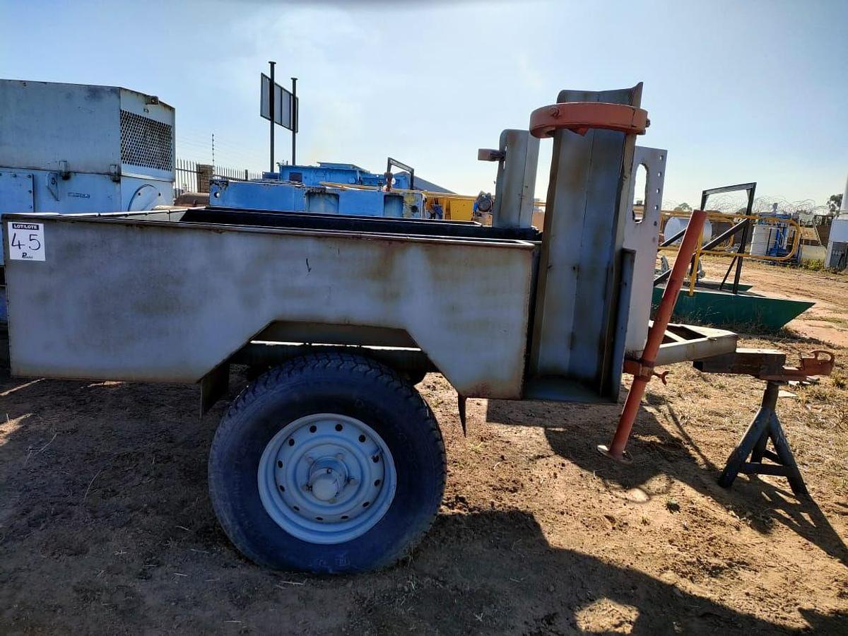 Used TRAILER WITH 2 FIRE EXTINGUISHER HOLDERS