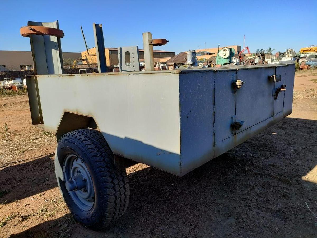 Used TRAILER WITH 2 FIRE EXTINGUISHER HOLDERS