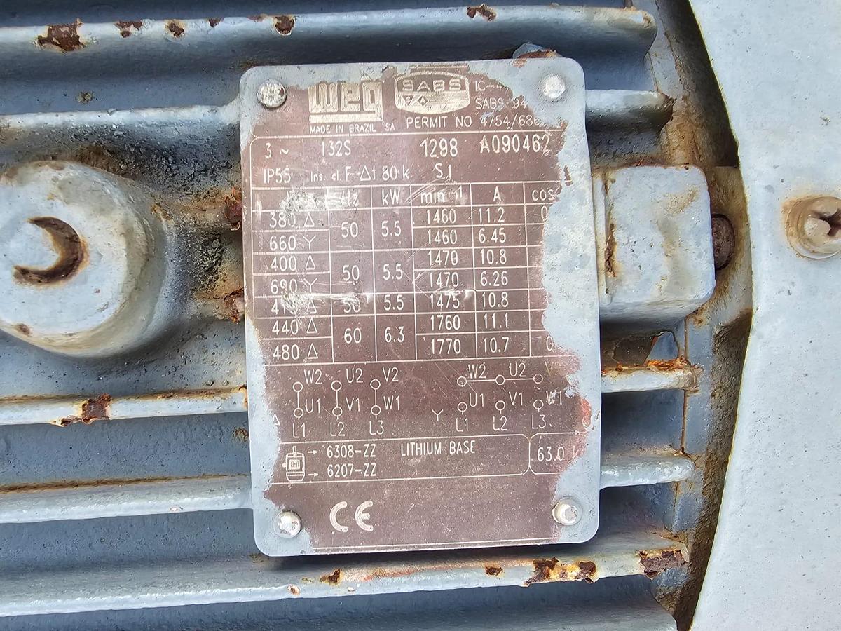 Used JAW CRUSHER WITH 5.5KW ELECTRIC MOTOR
