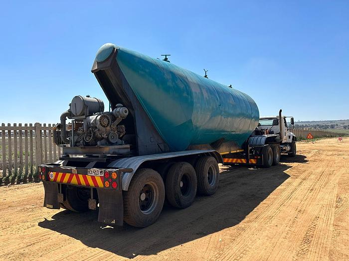 Used BULK CEMENT TRAILER WITH DIESEL DRIVEN CEMENT PUMP (TRUCK NOT INCLUDED)