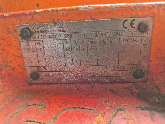 Used SIEMENS 45KW ELECTRIC MOTOR