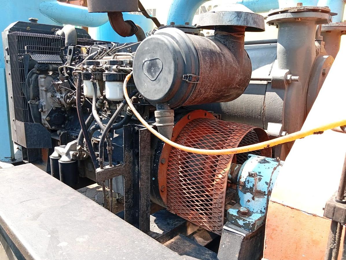 Used DIESEL MOBILE VACUUM UNIT WITH START & GO BOX WITH 6 CYLINDER PERKINS ENGINE 1832/1500