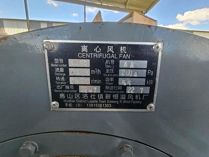 Used COMPLETE (BRAND NEW) 2024 VIBRATING FLUID BED DRYER UNIT, WITH FANS, OVEN, VIBRATORS, DUCTING, CYCLONES, CONTROL PANELS, SCREW FEEDERS, GEARBOXES & MOTORS