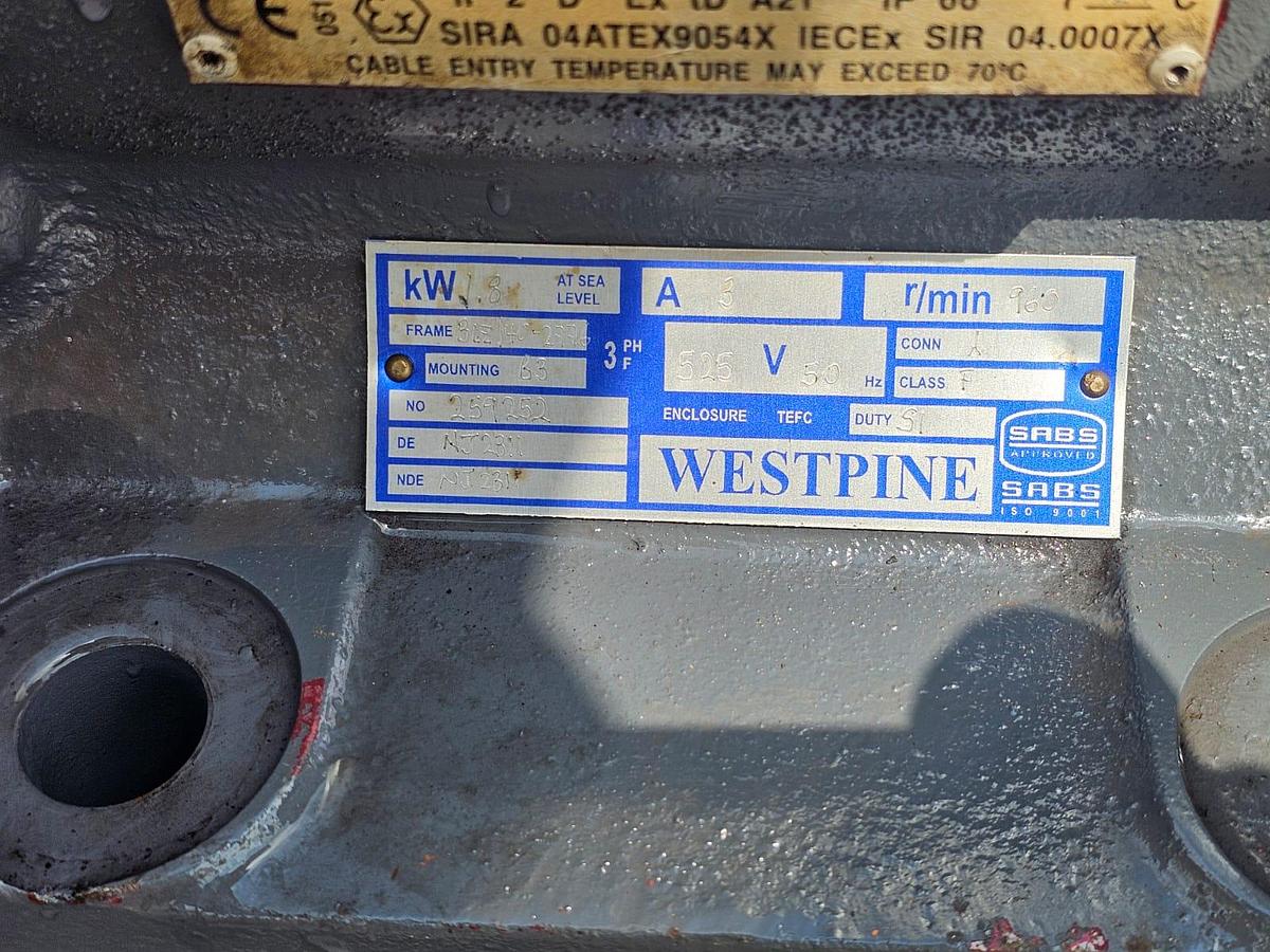 Used 1.8 KW VIBRATING MOTOR (USED)