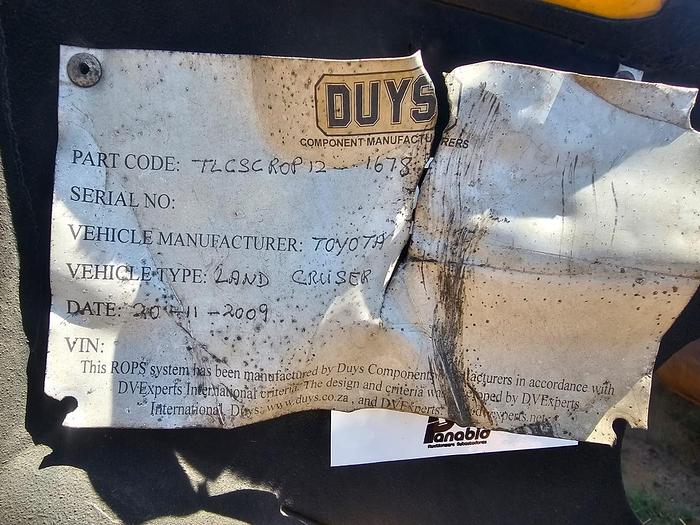 Used TOYOTA LAND CRUISER ROLL CAGE