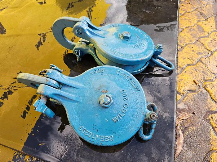 Used WILCO 200 SNATCH BLOCK PULLEYS