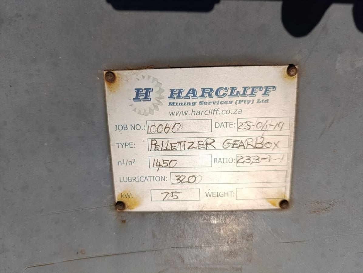 Used HARDCLIFF PELLETIZER GEARBOX